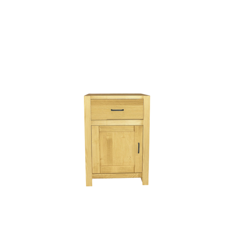 sous évier 60 cm 1 Porte + 1 faux tiroir MORZINE en Pin Massif Cuisine Morzine meublespin.fr - mobilier et de décoration de style montagne ou chalet- meubles en pin, mobilier en bois massif de qualité, canapés convertibles - https://meublespin.fr