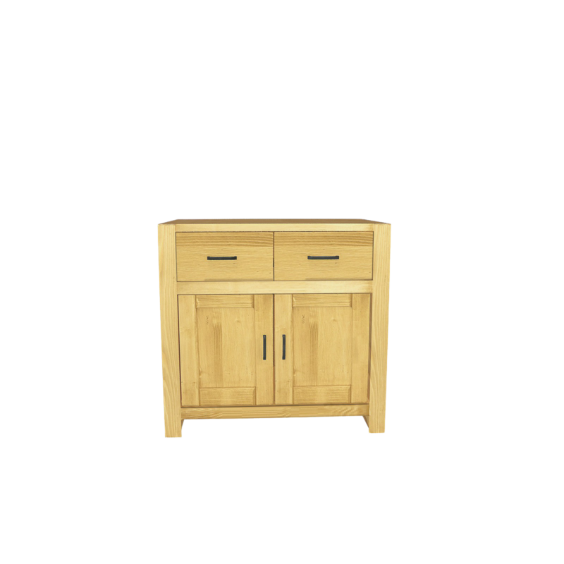 sous évier 90 cm 2 Portes + 2 faux tiroirs MORZINE en Pin Massif Cuisine Morzine meublespin.fr - mobilier et de décoration de style montagne ou chalet- meubles en pin, mobilier en bois massif de qualité, canapés convertibles - https://meublespin.fr