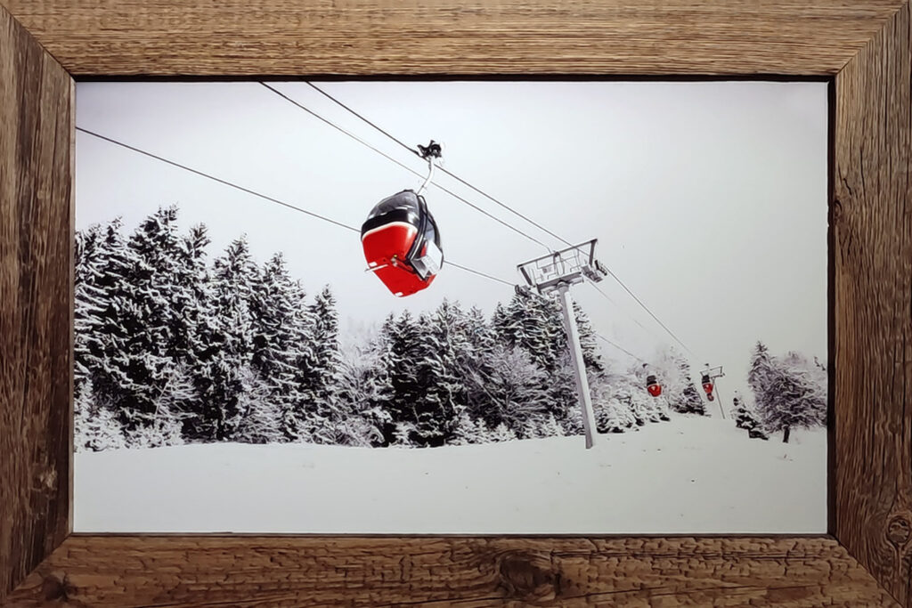 Tableau en Vieux Bois – Oeuf Rouge 75 x 50 cm Tableaux vieux bois meublespin.fr - vente de mobilier et de décoration de style montagne ou chalet- vente de meubles en pin et canapés convertibles - https://meublespin.fr