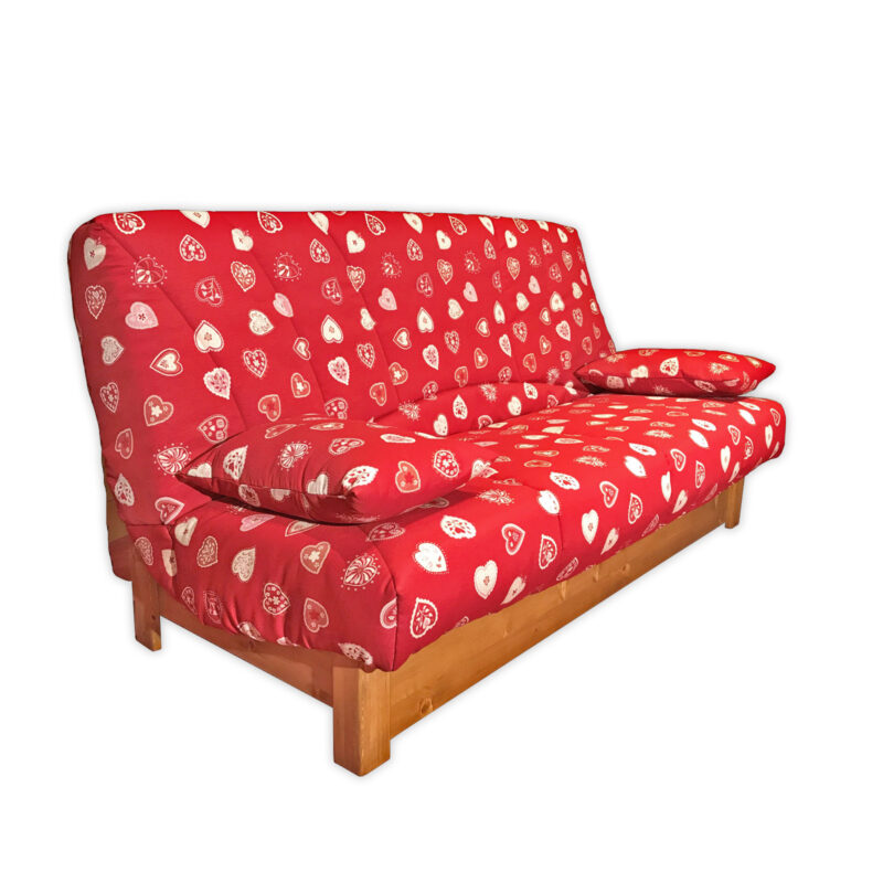 Clic-Clac Audrey 140 x 190 cm – Tissus au Choix Canapés Clic-Clac Montagne meublespin.fr - mobilier et de décoration de style montagne ou chalet- meubles en pin, mobilier en bois massif de qualité, canapés convertibles - https://meublespin.fr