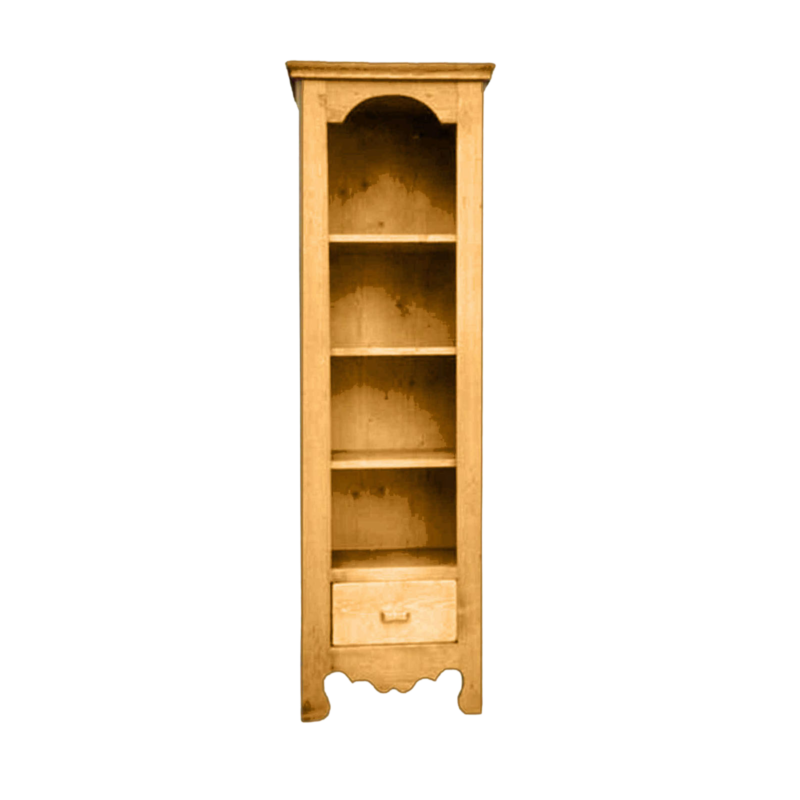 Bibliothèque Chamonix 1 Tiroir et 4 Étagères en Pin Massif Chamonix meublespin.fr - mobilier et de décoration de style montagne ou chalet- meubles en pin, mobilier en bois massif de qualité, canapés convertibles - https://meublespin.fr