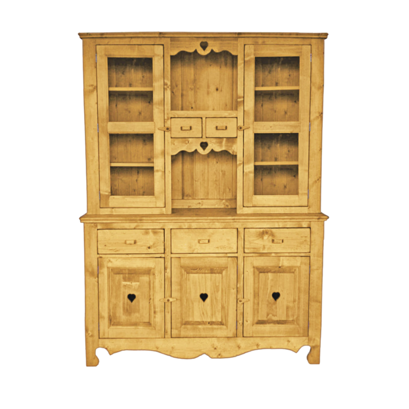 Vaisselier Chamonix 5 Portes et 5 Tiroirs en Pin Massif 160 cm Chamonix meublespin.fr - mobilier et de décoration de style montagne ou chalet- meubles en pin, mobilier en bois massif de qualité, canapés convertibles - https://meublespin.fr
