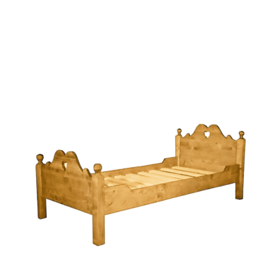 Lit en pin massif Chamonix 90 x 190 cm Chamonix meublespin.fr - mobilier et de décoration de style montagne ou chalet- meubles en pin, mobilier en bois massif de qualité, canapés convertibles - https://meublespin.fr