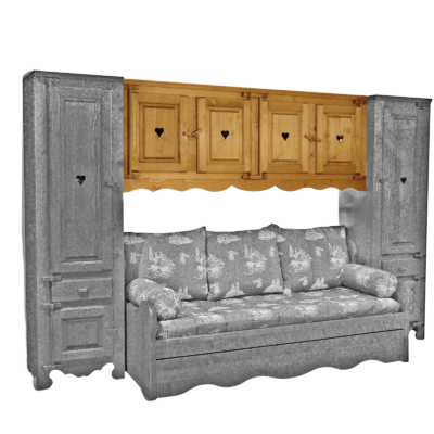 Élément Suspendu 4 Portes Seul 200 cm Chamonix meublespin.fr - mobilier et de décoration de style montagne ou chalet- meubles en pin, mobilier en bois massif de qualité, canapés convertibles - https://meublespin.fr