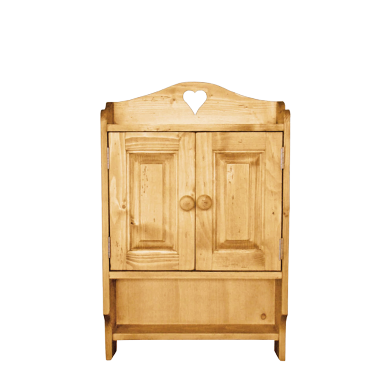 Rangement Mural 2 Portes en Pin Massif Chamonix meublespin.fr - mobilier et de décoration de style montagne ou chalet- meubles en pin, mobilier en bois massif de qualité, canapés convertibles - https://meublespin.fr
