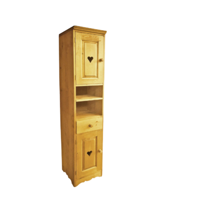 Colonne de Salle de bain 2 Portes 1 Tiroir Colonnes meublespin.fr - mobilier et de décoration de style montagne ou chalet- meubles en pin, mobilier en bois massif de qualité, canapés convertibles - https://meublespin.fr