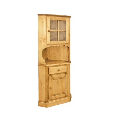 Meuble d’angle Chamonix 2 Portes et 1 Tiroir en Pin Massif Chamonix meublespin.fr - mobilier et de décoration de style montagne ou chalet- meubles en pin, mobilier en bois massif de qualité, canapés convertibles - https://meublespin.fr