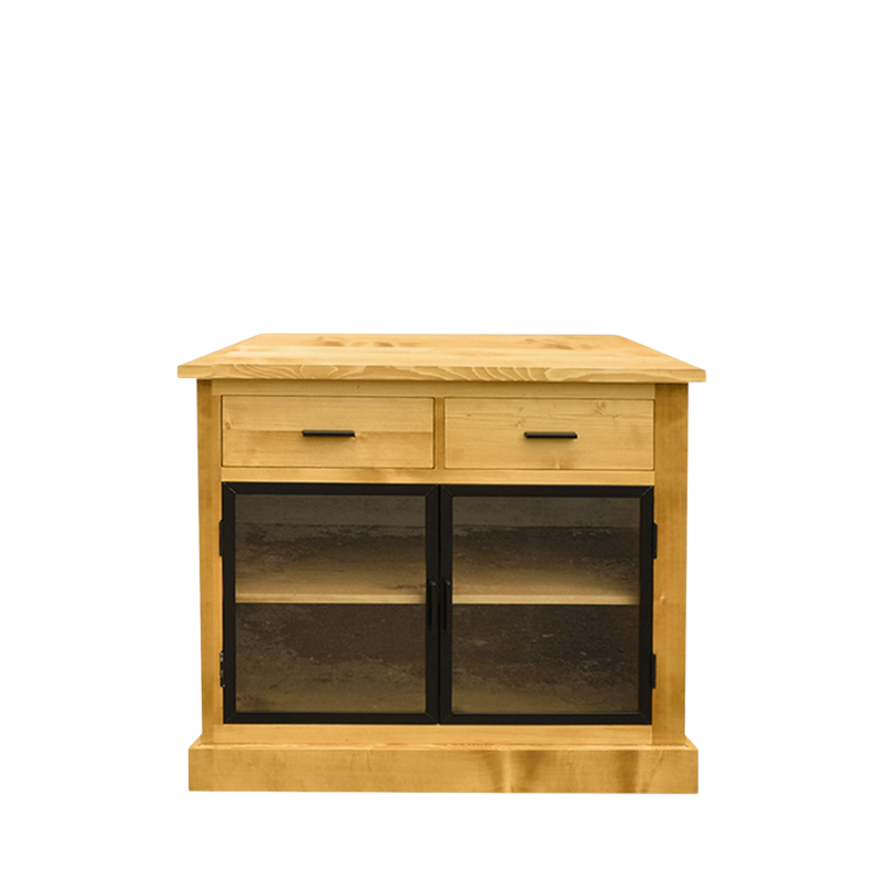 Buffet Bas Industriel LOFT 2 Portes + 2 Tiroirs en Bois et Métal Buffets & bahuts en bois massif meublespin.fr - mobilier et de décoration de style montagne ou chalet- meubles en pin, mobilier en bois massif de qualité, canapés convertibles - https://meublespin.fr