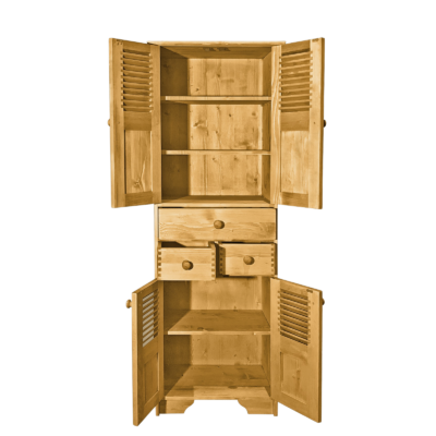 Bonnetière Charme 4 Portes et 3 Tiroirs Armoires en bois massif meublespin.fr - mobilier et de décoration de style montagne ou chalet- meubles en pin, mobilier en bois massif de qualité, canapés convertibles - https://meublespin.fr