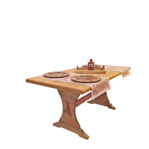 Table Monastère (Plateau 45 mm) en Pin Massif 160 cm Chamonix meublespin.fr - vente de mobilier et de décoration de style montagne ou chalet- vente de meubles en pin et canapés convertibles - https://meublespin.fr