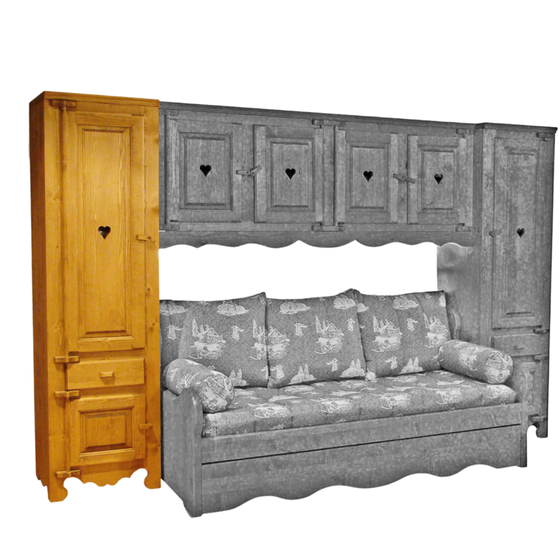 BONNETIERE CHAMONIX (Seule) 56 cm Chamonix meublespin.fr - mobilier et de décoration de style montagne ou chalet- meubles en pin, mobilier en bois massif de qualité, canapés convertibles - https://meublespin.fr