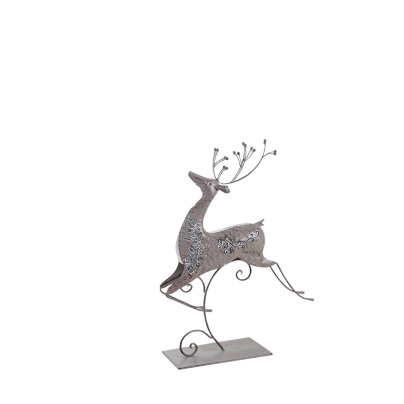 CERF en Métal Vieilli H 48 cm Objets à poser meublespin.fr - mobilier et de décoration de style montagne ou chalet- meubles en pin, mobilier en bois massif de qualité, canapés convertibles - https://meublespin.fr