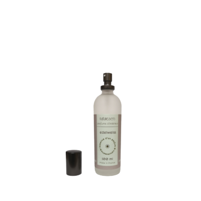 Parfum d’intérieur en spray de 100 ml – Edelweiss Parfums d'intérieur meublespin.fr - mobilier et de décoration de style montagne ou chalet- meubles en pin, mobilier en bois massif de qualité, canapés convertibles - https://meublespin.fr