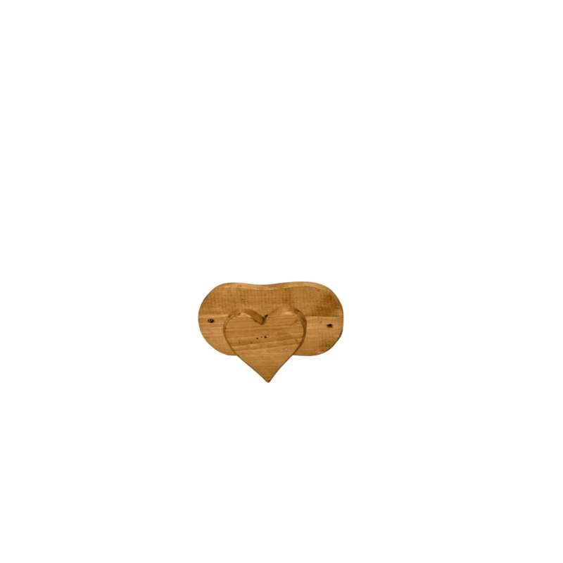 PATÈRE 1 TÊTE COEUR Patères et crochets meublespin.fr - mobilier et de décoration de style montagne ou chalet- meubles en pin, mobilier en bois massif de qualité, canapés convertibles - https://meublespin.fr