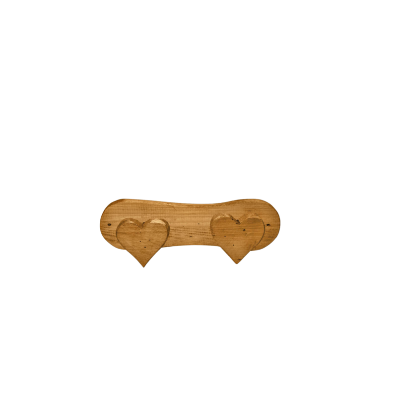 PATÈRE 2 TÊTES COEURS Patères et crochets meublespin.fr - mobilier et de décoration de style montagne ou chalet- meubles en pin, mobilier en bois massif de qualité, canapés convertibles - https://meublespin.fr
