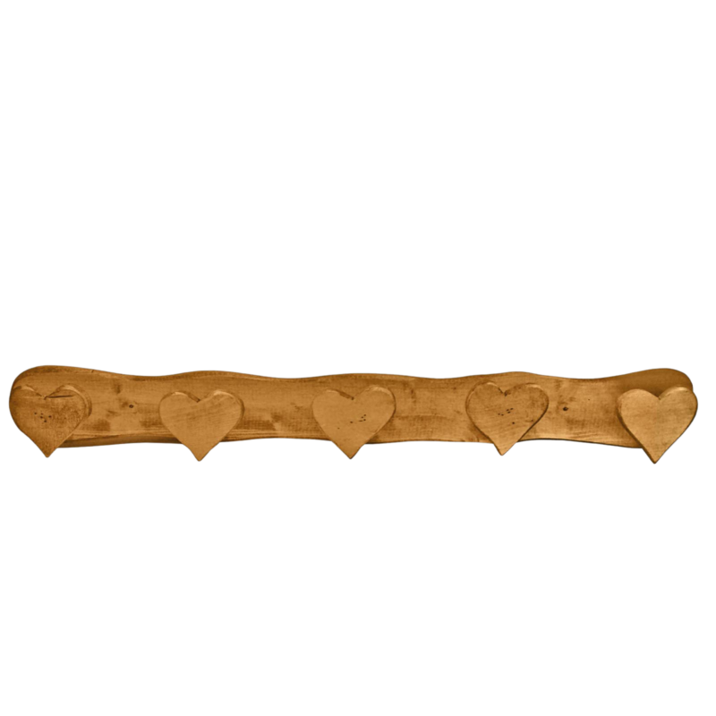 PATÈRE 5 TÊTES COEURS Patères et crochets meublespin.fr - mobilier et de décoration de style montagne ou chalet- meubles en pin, mobilier en bois massif de qualité, canapés convertibles - https://meublespin.fr