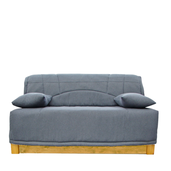 Canapé Convertible BZ LOLA 140 cm (matelas 17 cm) – Atlanta gris Canapés convertibles BZ meublespin.fr - vente de mobilier et de décoration de style montagne ou chalet- vente de meubles en pin et canapés convertibles - https://meublespin.fr