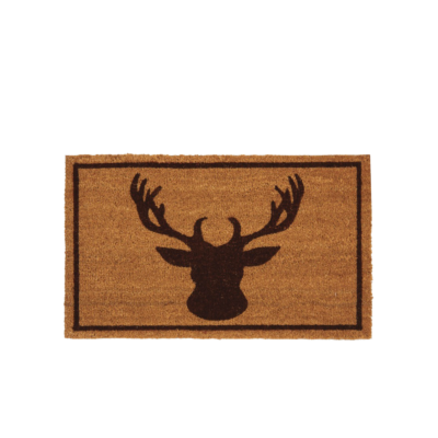 Paillasson Cadre tête de Cerf 75 x 45 cm Paillassons meublespin.fr - mobilier et de décoration de style montagne ou chalet- meubles en pin, mobilier en bois massif de qualité, canapés convertibles - https://meublespin.fr