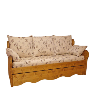 Canapé Gigogne en Pin Massif (Fabrication Française) – Chaumont Taupe  Canapés Gigognes en Bois Massif meublespin.fr - mobilier et de décoration de style montagne ou chalet- meubles en pin, mobilier en bois massif de qualité, canapés convertibles - https://meublespin.fr