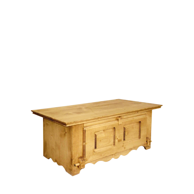 Table Basse Bar Chamonix Porte Rabattable 120×55 cm Chamonix meublespin.fr - mobilier et de décoration de style montagne ou chalet- meubles en pin, mobilier en bois massif de qualité, canapés convertibles - https://meublespin.fr