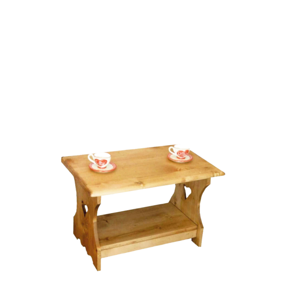 Table Basse Coeur Chamonix en Pin Massif 70 x 45 cm Chamonix meublespin.fr - vente de mobilier et de décoration de style montagne ou chalet- vente de meubles en pin et canapés convertibles - https://meublespin.fr