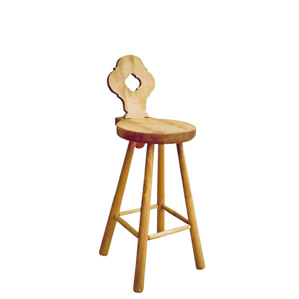 Chaise de Bar Chamonix en pin massif Bars meublespin.fr - vente de mobilier et de décoration de style montagne ou chalet- vente de meubles en pin et canapés convertibles - https://meublespin.fr