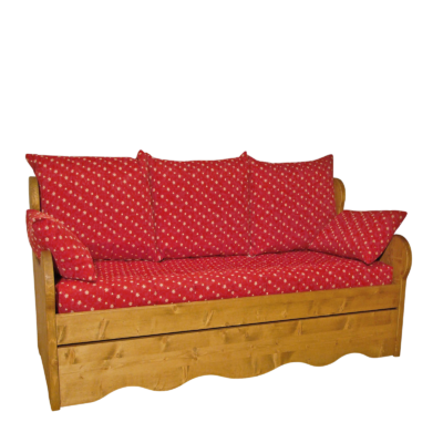 Canapé Gigogne en Pin Massif (Fabrication Française) –  Marcieux  Canapés Gigognes en Bois Massif meublespin.fr - mobilier et de décoration de style montagne ou chalet- meubles en pin, mobilier en bois massif de qualité, canapés convertibles - https://meublespin.fr