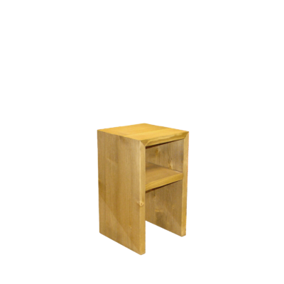 Chevet Étagère Contemporain en Pin Massif Chamonix meublespin.fr - mobilier et de décoration de style montagne ou chalet- meubles en pin, mobilier en bois massif de qualité, canapés convertibles - https://meublespin.fr