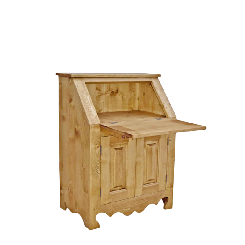 Secrétaire 2 Portes en Pin Massif Chamonix meublespin.fr - mobilier et de décoration de style montagne ou chalet- meubles en pin, mobilier en bois massif de qualité, canapés convertibles - https://meublespin.fr