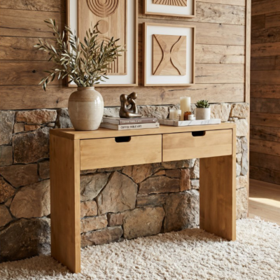 Console Contemporaine 2 Tiroirs en Pin Massif 100cm - meublespin.fr - Chamonix Console Contemporaine 2 Tiroirs en Pin Massif 100cm Chamonix meublespin.fr - mobilier et de décoration de style montagne ou chalet- meubles en pin, mobilier en bois massif de qualité, canapés convertibles - https://meublespin.fr