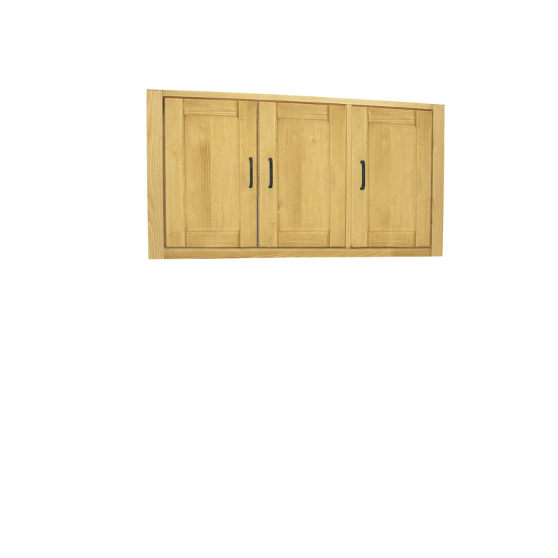 élément haut 120 cm 3 Portes H63 cm MORZINE en Pin Massif Cuisine Morzine meublespin.fr - mobilier et de décoration de style montagne ou chalet- meubles en pin, mobilier en bois massif de qualité, canapés convertibles - https://meublespin.fr