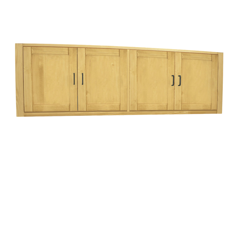 élément haut 200 cm 4 Portes H63 cm MORZINE en Pin Massif Cuisine Morzine meublespin.fr - mobilier et de décoration de style montagne ou chalet- meubles en pin, mobilier en bois massif de qualité, canapés convertibles - https://meublespin.fr