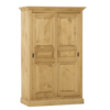 Armoire 2 Portes Coulissantes en Pin Massif Armoires en bois massif meublespin.fr - vente de mobilier et de décoration de style montagne ou chalet- vente de meubles en pin et canapés convertibles - https://meublespin.fr