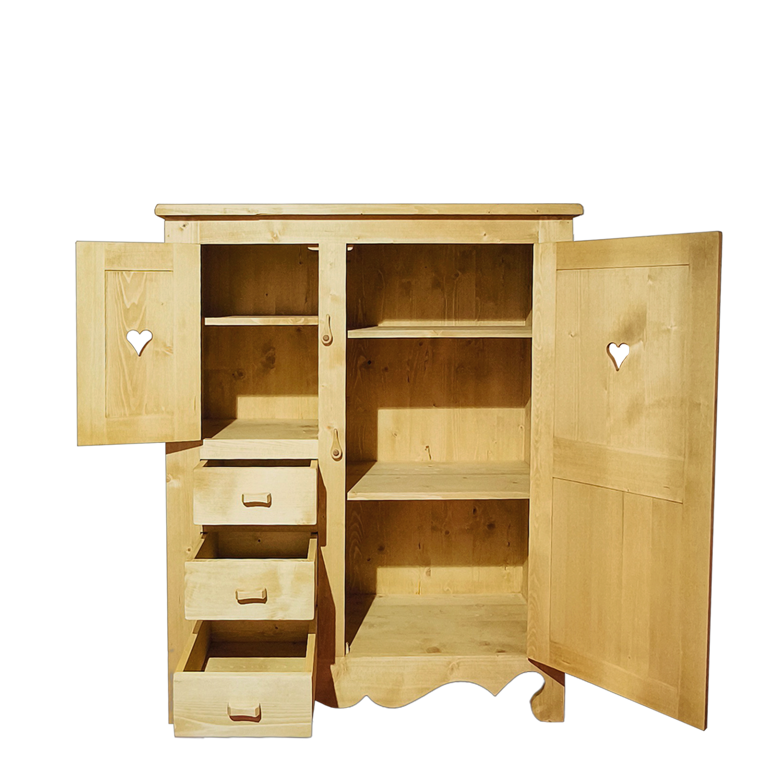 Armoire en pin massif vert - Alfred et Compagnie Armoire en pin massif vert - Alfred et Compagnie