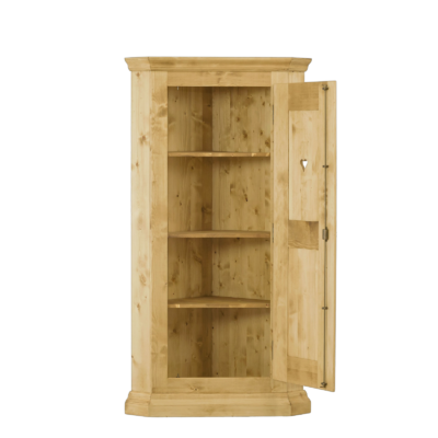 Armoire d&rsquo;angle 1 Porte Chamonix en Pin Massif Armoires en bois massif meublespin.fr - mobilier et de décoration de style montagne ou chalet- meubles en pin, mobilier en bois massif de qualité, canapés convertibles - https://meublespin.fr