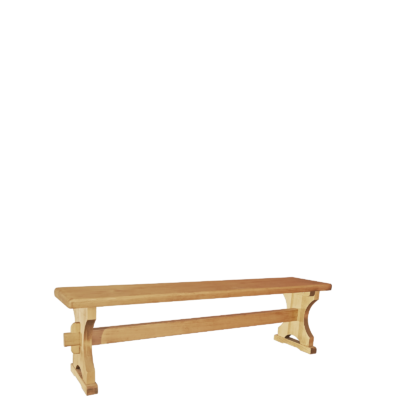 Banc pied monastère en pin massif Chamonix 160 cm Chamonix meublespin.fr - mobilier et de décoration de style montagne ou chalet- meubles en pin, mobilier en bois massif de qualité, canapés convertibles - https://meublespin.fr