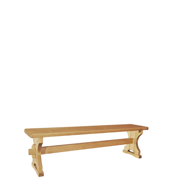 Banc pied monastère en pin massif Chamonix 160 cm Chamonix meublespin.fr - vente de mobilier et de décoration de style montagne ou chalet- vente de meubles en pin et canapés convertibles - https://meublespin.fr