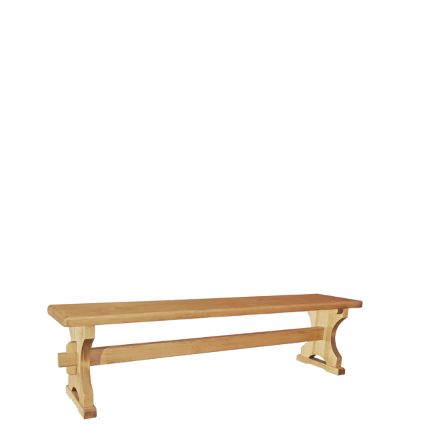 Banc pied monastère en pin massif Chamonix 180 cm Chamonix meublespin.fr - vente de mobilier et de décoration de style montagne ou chalet- vente de meubles en pin et canapés convertibles - https://meublespin.fr