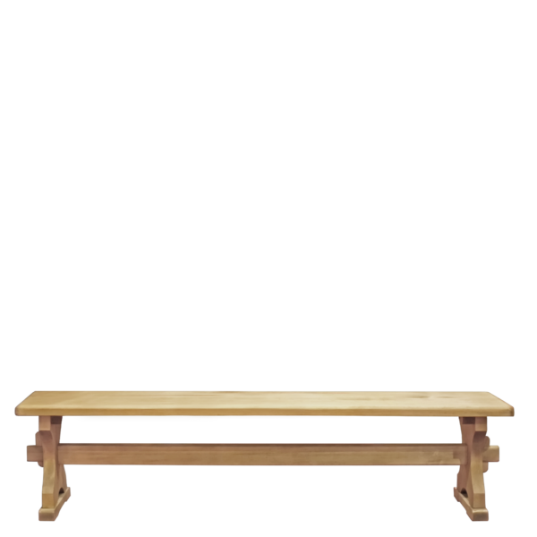 Banc pied monastère en pin massif Chamonix 200 cm Chamonix meublespin.fr - vente de mobilier et de décoration de style montagne ou chalet- vente de meubles en pin et canapés convertibles - https://meublespin.fr