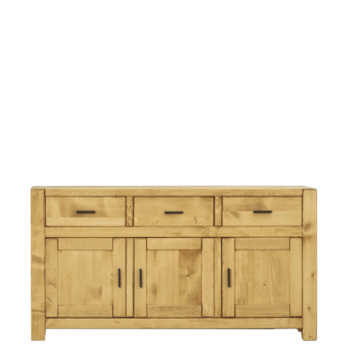 Buffet Bas Morzine 3 Portes + 3 Tiroirs en Pin Massif : 160 cm Buffets & bahuts en bois massif meublespin.fr - mobilier et de décoration de style montagne ou chalet- meubles en pin, mobilier en bois massif de qualité, canapés convertibles - https://meublespin.fr