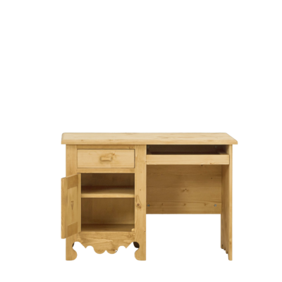 Bureau 1 Porte + 1Tiroir en Pin Massif 110 cm - meublespin.fr - Chamonix Bureau 1 Porte + 1Tiroir en Pin Massif 110 cm Chamonix meublespin.fr - mobilier et de décoration de style montagne ou chalet- meubles en pin, mobilier en bois massif de qualité, canapés convertibles - https://meublespin.fr