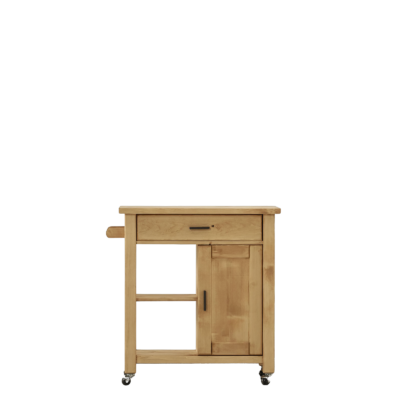 Desserte de Cuisine à Roulettes en Pin Massif Morzine meublespin.fr - mobilier et de décoration de style montagne ou chalet- meubles en pin, mobilier en bois massif de qualité, canapés convertibles - https://meublespin.fr