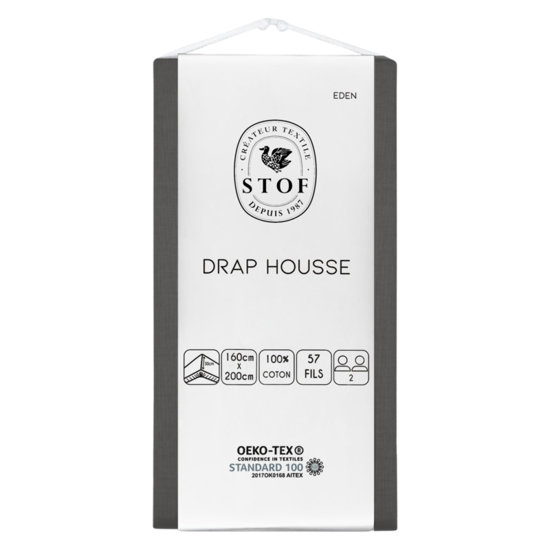 Drap Housse Gris Ardoise 160 x 200 CM Draps housses meublespin.fr - mobilier et de décoration de style montagne ou chalet- meubles en pin, mobilier en bois massif de qualité, canapés convertibles - https://meublespin.fr