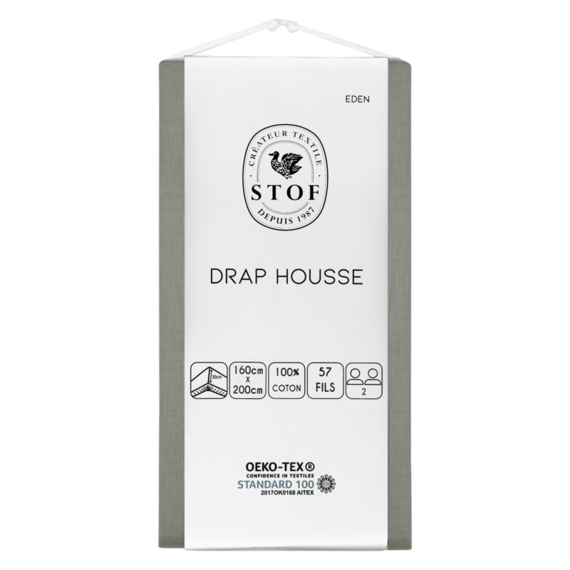 Drap Housse Gris Souris 160 x 200 CM Draps housses meublespin.fr - mobilier et de décoration de style montagne ou chalet- meubles en pin, mobilier en bois massif de qualité, canapés convertibles - https://meublespin.fr