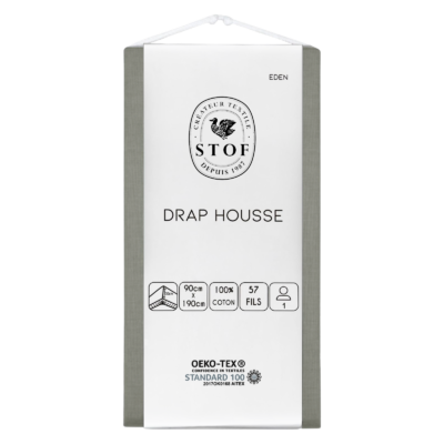 Drap Housse Gris Souris 90 x 190 CM Draps housses meublespin.fr - mobilier et de décoration de style montagne ou chalet- meubles en pin, mobilier en bois massif de qualité, canapés convertibles - https://meublespin.fr