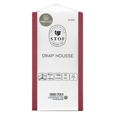 Drap Housse Rouge 90 x 190 CM Draps housses meublespin.fr - mobilier et de décoration de style montagne ou chalet- meubles en pin, mobilier en bois massif de qualité, canapés convertibles - https://meublespin.fr