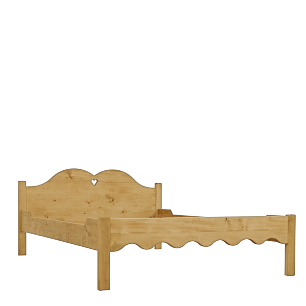 Lit en Pin Massif Chamonix pied bas 140 x 190 cm Chamonix meublespin.fr - vente de mobilier et de décoration de style montagne ou chalet- vente de meubles en pin et canapés convertibles - https://meublespin.fr