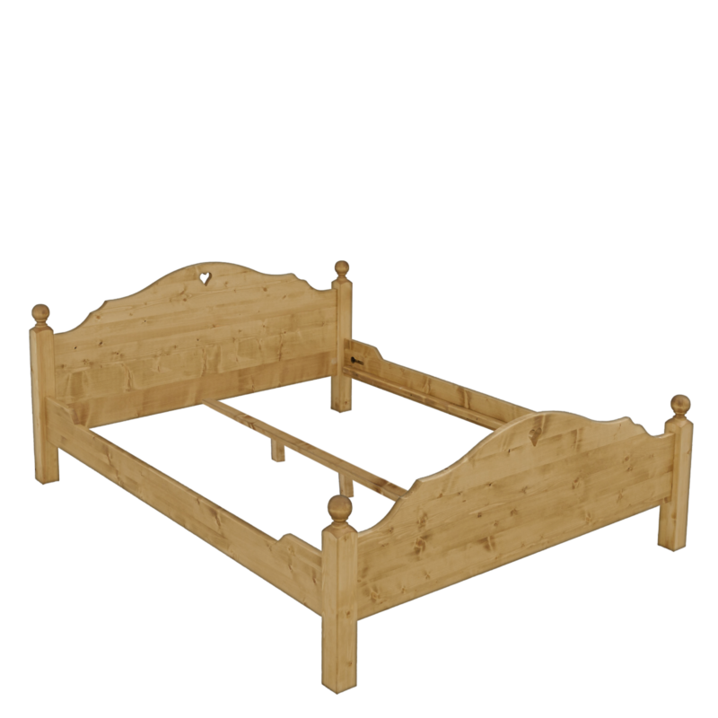 Lit en pin massif Chamonix 180 x 200 cm Chamonix meublespin.fr - mobilier et de décoration de style montagne ou chalet- meubles en pin, mobilier en bois massif de qualité, canapés convertibles - https://meublespin.fr