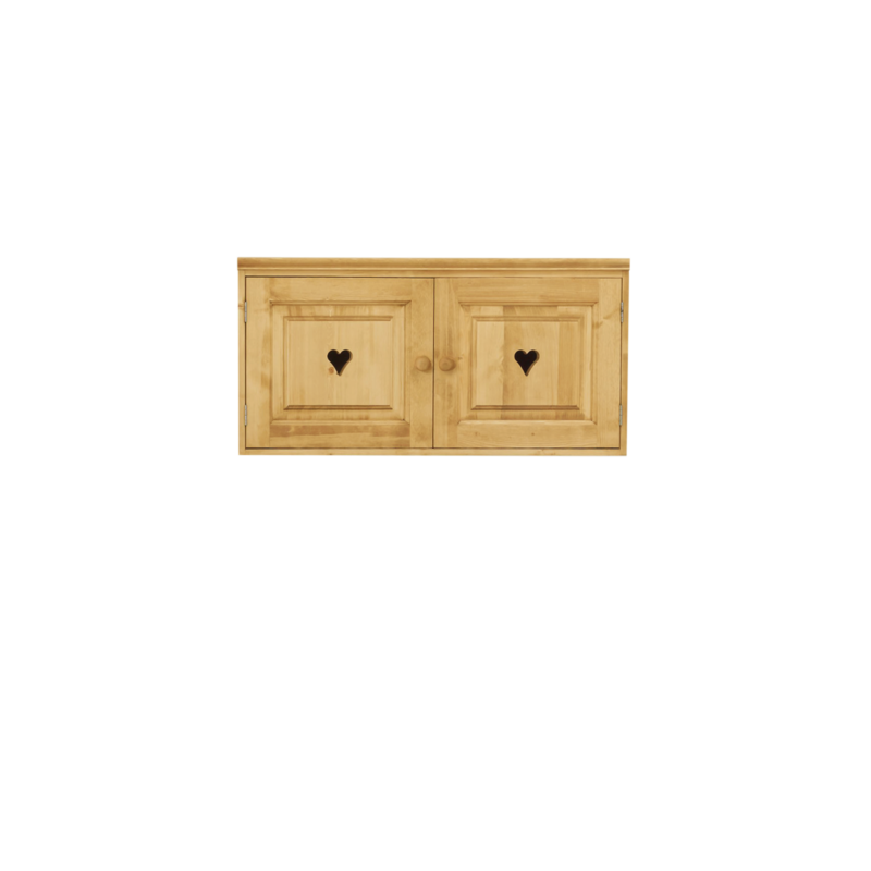 Placard Mural 2 Portes à Suspendre en Pin Massif 100 cm Chamonix meublespin.fr - mobilier et de décoration de style montagne ou chalet- meubles en pin, mobilier en bois massif de qualité, canapés convertibles - https://meublespin.fr