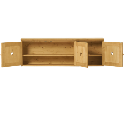 Placard Mural 3 Portes à Suspendre en Pin Massif 150 cm Chamonix meublespin.fr - mobilier et de décoration de style montagne ou chalet- meubles en pin, mobilier en bois massif de qualité, canapés convertibles - https://meublespin.fr